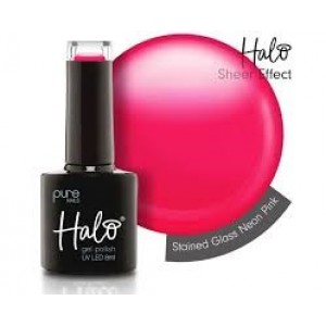 Halo Gel Polish Stained Glass Neon Pink 8ml